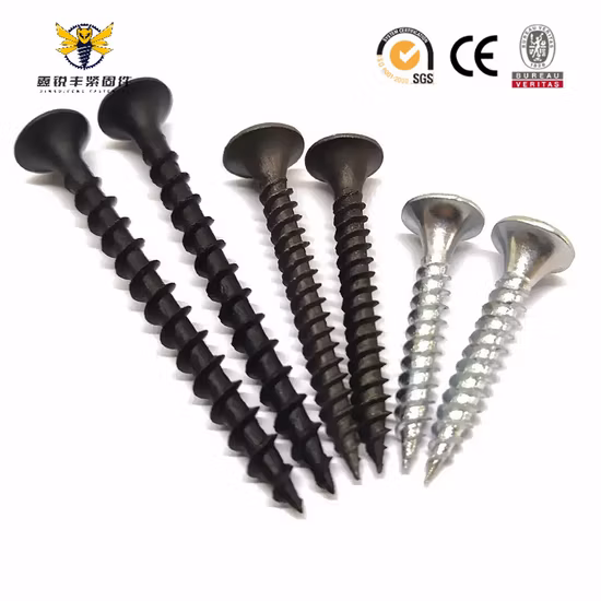 Black Phosphated Bugle Head pH Nails /Gypsum Screw/ Drywall Screws for Drywall to Metal