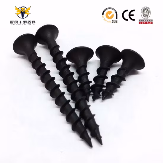 Black Phosphated Bugle Head pH Nails /Gypsum Screw/ Drywall Screws for Drywall to Metal