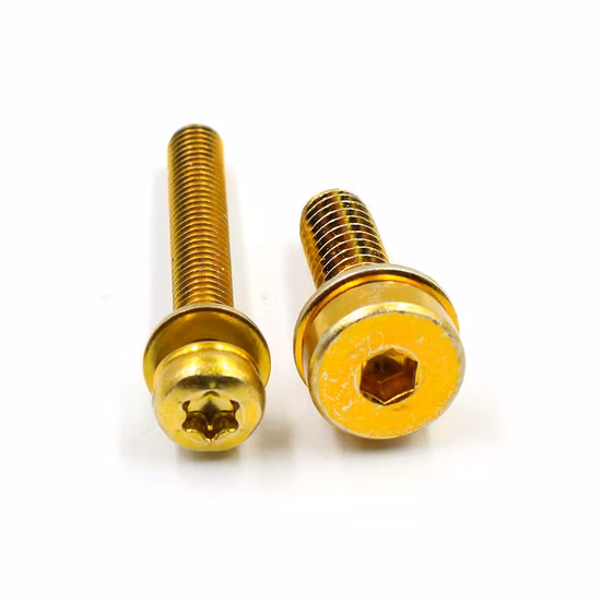 제조업체 직접 판매 황동 M4 M6 M8 육각 육각 잠금 와셔 기계 나사