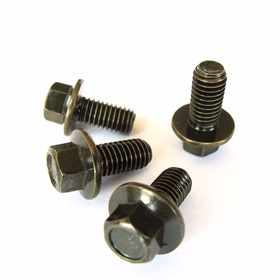 DIN6921 육각 플랜지 나사용 모든 크기의 고품질 검정색 플랜지 나사