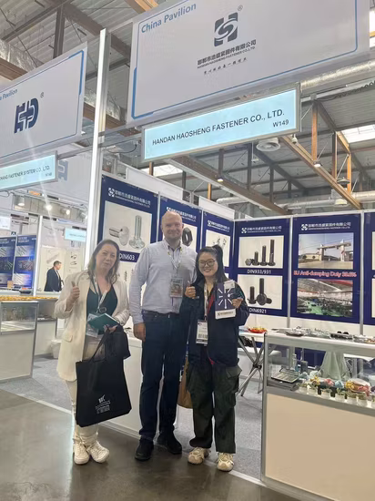 A2 A4 스테인레스 스틸 304 316 U 자형 클램프, 구부러진 너트 및 육각 볼트, 캐리지 볼트, 앵커 후크 볼트