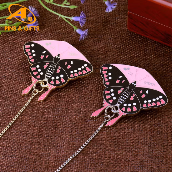 아연 합금 주문 금속 연약한 사기질 경찰 기장 공장 가격 옷깃 핀